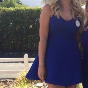 Royal blue babydoll dress